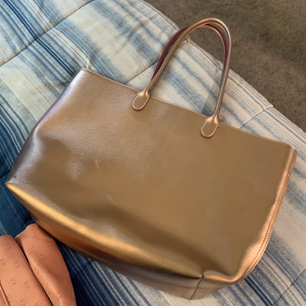 Elegant Metallic Tote Bag
